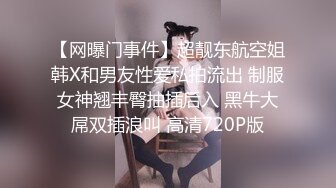 【网曝门事件】超靓东航空姐韩X和男友性爱私拍流出 制服女神翘丰臀抽插后入 黑牛大屌双插浪叫 高清720P版