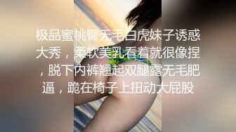 极品蜜桃臀无毛白虎妹子诱惑大秀，柔软美乳看着就很像捏，脱下内裤翘起双腿露无毛肥逼，跪在椅子上扭动大屁股