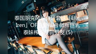 泰国朋克风纹身牙套妹「Elle Iren」OF性爱私拍 微胖巨乳泰妹榨精瘦弱男友 (5)